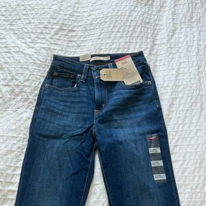 Dark blue flare Levi jeans